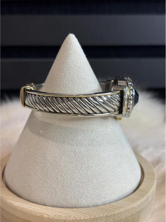 Cannes Size 7 Silver Tone Ring with Blue Stone main image 7